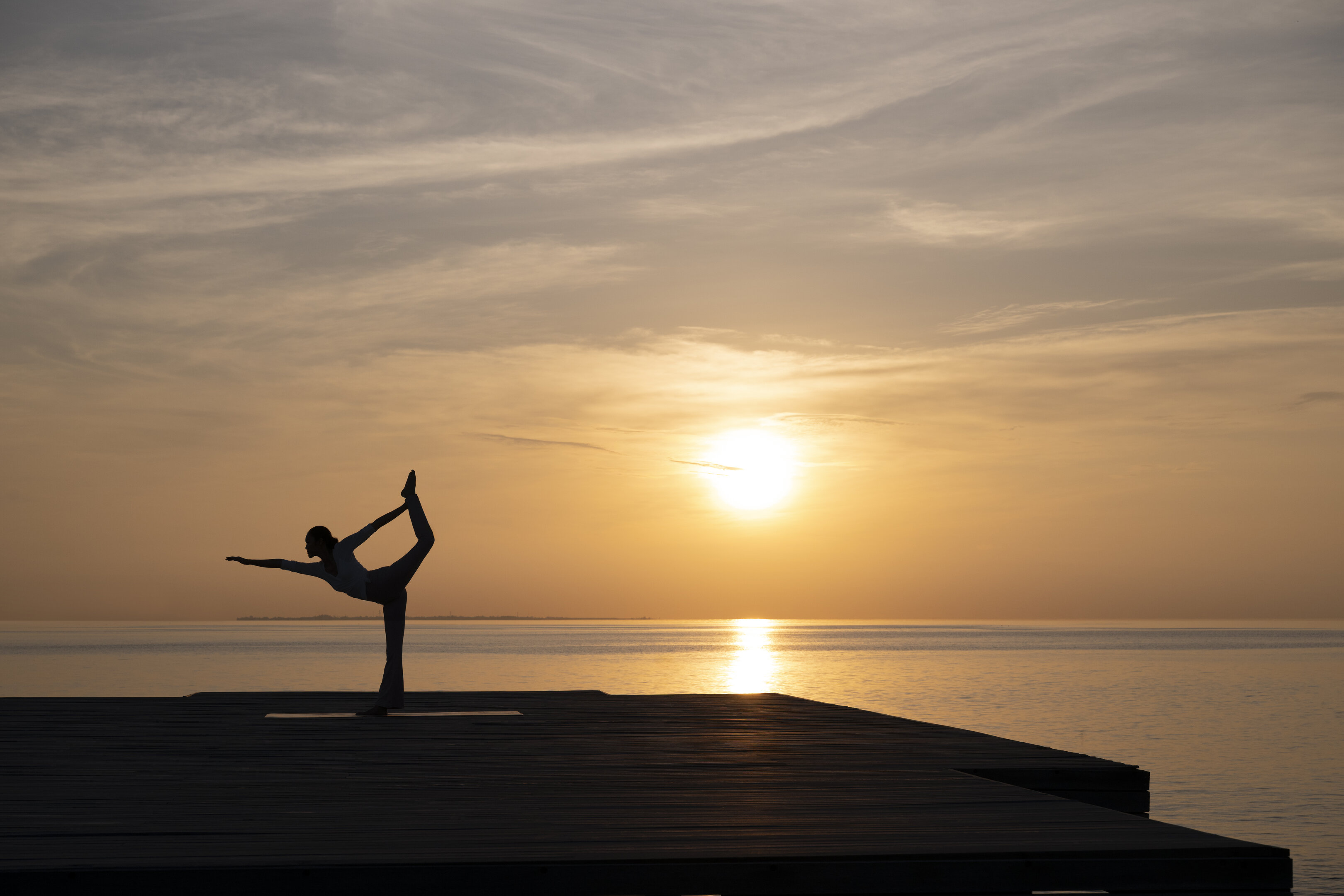 Sunrise Yoga and Sunset Meditation